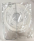 Ten Pack White Paper Lanterns 6.3 Inch Oval Hollow Hanging Lanterns in packaging with assembly wire included
