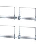 Eight Pack 3 Eighths Inch By 4 Inch Trailer Coupler Pins Heavy Duty Wire Lock Pins For Towing Hitch Secure PTO Shaft Locking Pin