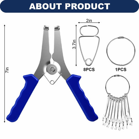 Heavy Duty Miter Spring Clamps Pliers Kit With Stainless Steel Rubber Handle For Woodworking And Crafting Plus Rust Resistant Heat Treated Design Perfect For Shop Or Job Site Work, 7in