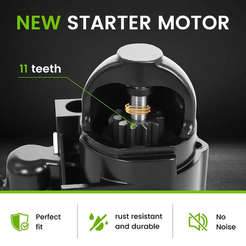 MerCruiser V6 V8 Starter Motor Direct Replacement For Marine Engines With 11 Tooth PMGR 863007A1 close-up view