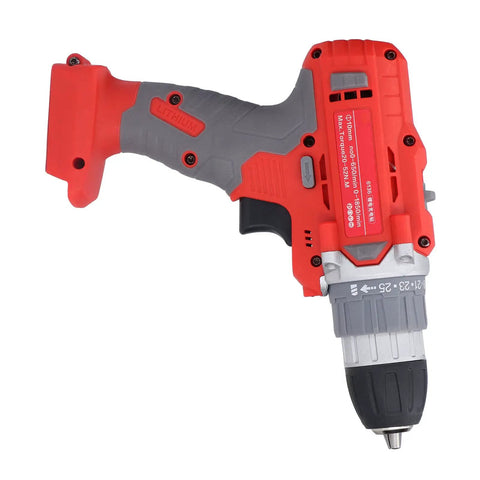 Smooth Operator Cordless Drill With Ergonomic Handle And Forward Reverse Mode Featuring 36V Lithium Battery showing side view.