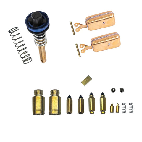 All In One Square Bore Carburetor Rebuild Kit For 1400 Series Edelbrock 1406 And 1477, Compatible With Carter AF, 4 Barrel Carbs, Easy Install, Premium Rebuild Parts For Smooth Performance with various components.