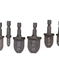 Heavy Duty Copper Flaring Tool Kit For Swagging Air Conditioner Lineset Expansion Ex Handle Pipe Expander For Soft Metal Tubes With High Strength Bearing Steel Construction For Durable And Long Lasting Use showing steel expanding cones and various sizes.