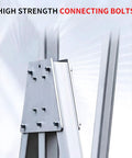 Heavy Duty Portable Gantry Crane, 3 Ton 6600 Lb Max Lift, showing high strength connecting bolts on aluminum frame.