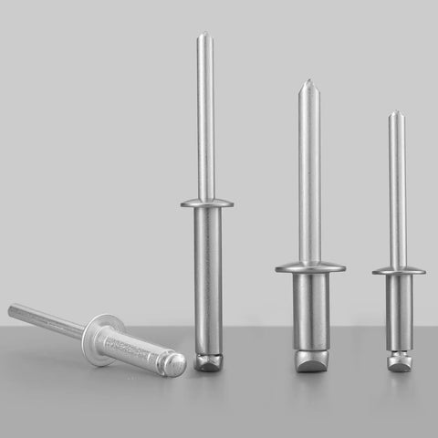 Heavy Duty Aluminum Blind Rivets 3/16 x 3/8 Inch 4.8 x 10mm Self Plugging Open End Pop Rivets for Metal, Indoor and Outdoor Use