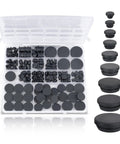 Dope 160 Piece Black Silicone Hole Plugs Set In Nine Sizes With T Shape Locking for Furniture Cabinets Bathrooms Motorcycle and Car