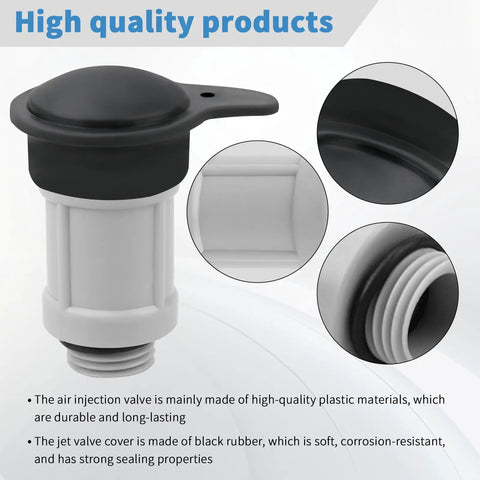 Air Jet Valve Cap For Above Ground Pools Easy Fit And Leak Proof Seal Wide Compatibility With Popular Models Like 26165EH