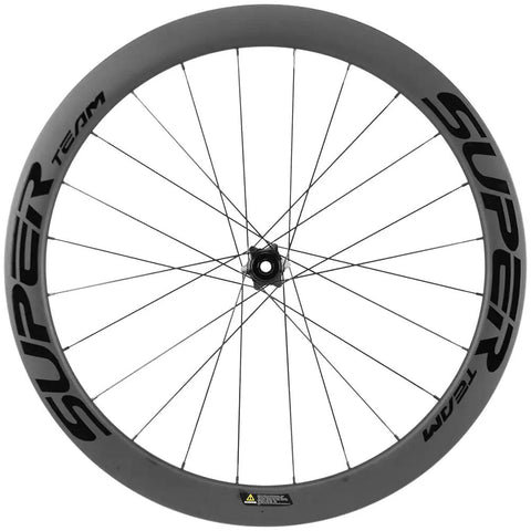 50mm Carbon Fiber Road Bike Wheelset Disc Brakes 700c Tubeless Ready 25mm Wide For Shimano 8 To 12 Speed Cassette Body