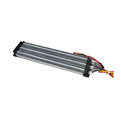 Heavy Duty Industrial PTC Ceramic Air Heater 330 X 76mm 220V 2500W AC DC with aluminum fins for rapid airflow.