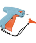 Clothes Tagging Machine For Clothing, Price Tag Attacher Kit with orange handle, durable plastic build, pointed tip.