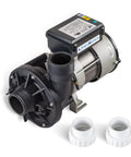 Straight Up Professional Heavy Duty Hot Tub Bath Pump Motor 110V 9A 1.5 Inch Port 116GPM Flow Rate Top Shelf Spa Jet Pump Replacement Kit with two connectors.