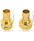 Kick Start Your Yard Work With This Awesome 4 Set Garden Hose Repair Connector Kit Featuring Snappy Clamps For Fast 5/8 Inch And 3/4 Inch Fittings To Fix Leaks Easy And Make Outdoor Watering A Total Breeze Today brass hose repair connector, 3.1cm wide