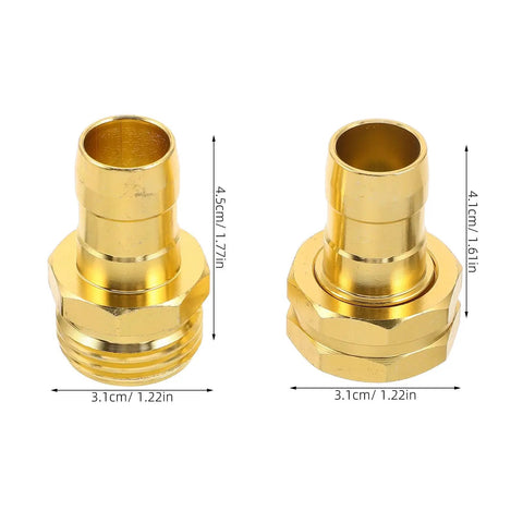Kick Start Your Yard Work With This Awesome 4 Set Garden Hose Repair Connector Kit Featuring Snappy Clamps For Fast 5/8 Inch And 3/4 Inch Fittings To Fix Leaks Easy And Make Outdoor Watering A Total Breeze Today brass hose repair connector, 3.1cm wide