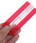 Close-up of a transparent self-adhesive acrylic hinge from Two Pack Self Adhesive Acrylic Hinges For Cabinet Doors Stick On Concealed Flush Mount