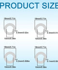 Diagram of M10 X 18mm Shim Washer Set 304 Stainless Steel Precision Spacing Washers 0.1mm to 0.5mm thickness