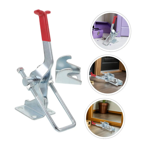 Super Heavy Duty Galvanized Iron Toggle Latch Clamps Hold 2183 Lbs With Quick Release Adjustments for tool boxes and drawers.