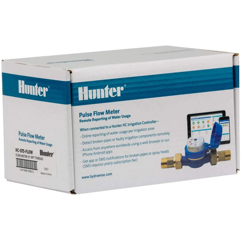 Packaging of One Inch Irrigation Flow Meter For Sprinklers With Real Time Water Usage Data And Leak Alerts Smart Flow Monitoring