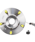 Front Wheel Hub and Bearing Assembly Replacement for 2000-2013 Chevrolet Impala, 5-lug design, ABS sensor wire, top view