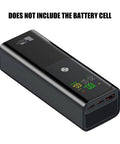Built Tough 21700 Battery Vault With Four Slot Fast Charge Hub featuring rugged ABS housing and compact design for gadgets.