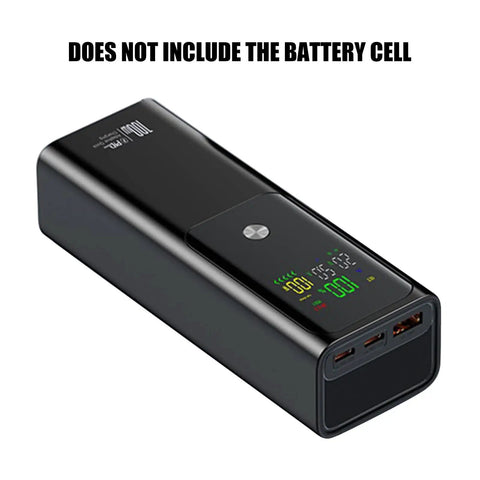 Built Tough 21700 Battery Vault With Four Slot Fast Charge Hub featuring rugged ABS housing and compact design for gadgets.