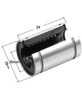 High Precision Linear Motion Bearing Kit For CNC And 3D Printer Rails LM10 20UUOP 10X19X29 MM Four Pack Easy Install Low Friction Durable Sliding Guides For Smooth Quiet Runs Built To Last open 10mm bearing with 19x29mm dimensions
