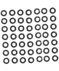 Wave Washer Gasket Assortment Kit With 500 Pieces Of Spring Steel Elastic Washers For Screws And Bolts In Electrical Connections And Automotive Applications DIY Ready For Pro Builds, black washers