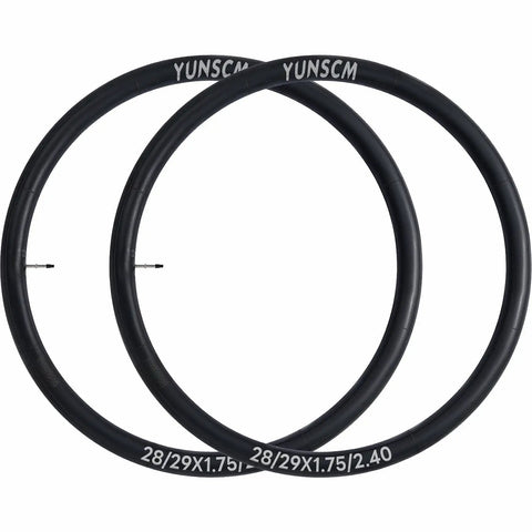 Heavy Duty Bike Inner Tubes For 28/29 Inch Wheels 28x1.75 To 2.40 And 29x1.75 To 2.40 FV48mm Presta Valve 2 Pack