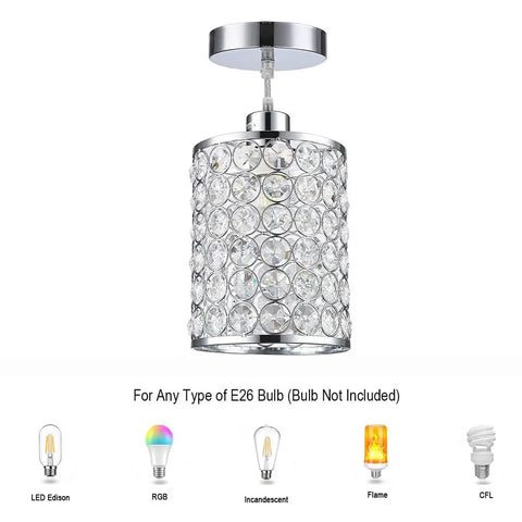 Three Pack Crystal Pendant Lights With Modern Chrome Finish Adjustable Cord Bar Ceiling Fixtures For Kitchen Island Dining Room And Bedroom Elevate Your Space With Lit Vibe