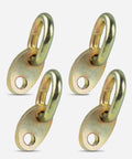 Heavy Duty Engine Lift Bracket Set 4 Piece, Adjustable Barrel Lifting, Aluminum Alloy Construction, Built Tough Safety Assured Engine Lifting Eye Bolt Kit for Garage Use and Versatile Auto Repair Projects, four gold brackets