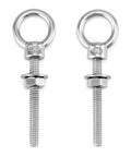 Two Ten Pack 316 Stainless Shoulder Eyebolts One Quarter Inch By Two Inch With High Corrosion Resistance And Four Hundred Pounds Working Load Limit