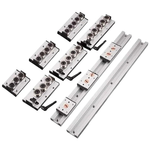 Dual Axis Built In Linear Guide Rail System With 60mm SGR20N Rail And SGB20 Block For Photography Track And Woodworking Machinery, 600mm aluminum alloy