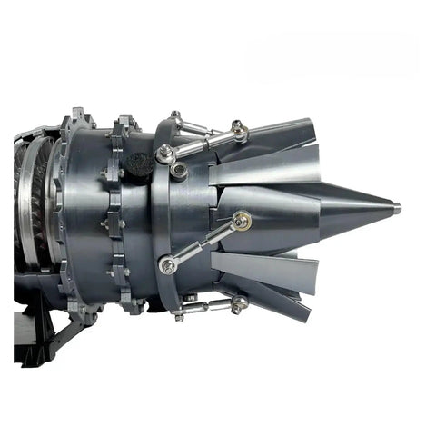 Turbine Engine Model Kit For Aviation Enthusiasts With Realistic Replica And Light Effects, Enlarged Size, Hands On Jet Engine Project For Science Class, Lab Practice, Educational Hobby Craft For Crafting Mastery, side view