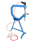 Planishing Hammer 4 Inch Pneumatic Metal Shaping Machine With 875-1350 RPM, Adjustable Anvils, on Cast Iron Stand with Foot Pedal