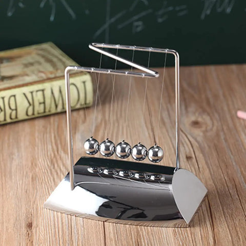 Z Shape Newton's Cradle Pendulum Balls For Learning And Home Office Decoration A Hands On Dynamics Experiment Tool That Makes Science Fun A Desk Toy For Kids And Students To Master Energy Transfer on wooden desk