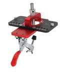 Rock Solid 35mm Aluminum Hinge Jig Kit For Cabinet Doors Accurate Locking Guide with red adjustable clamp