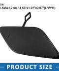 Front Passenger Side Bumper Tow Hook Cover For Mercedes Benz E350 2010 2013 A2128850126 Black Towing Eye Cap Protects Tow Hook