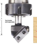 Diagram of V Groove Router Bit CNC Insert 91 Degree 1-5/16 Inch Diameter 3/4 Inch Shank Miter Fold Blade, industrial use details