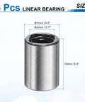 LM3UU Linear Bearing 3mm Bore 7mm OD 10mm Length Dual Rubber Sealed Ball Bearings For CNC Machines And 3D Printers