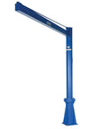 Heavy Duty Workhorse 120X120 Transportable Multi Station Jib Crane Featuring Smooth 360 Rotation Manual Brake And Tough As Nails Steel Build for lifting