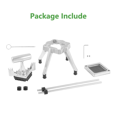 Parts of the Manual Commercial Vegetable Chopper And Fruit Dicer Pro Grade Heavy Duty Stainless Steel Cutter With Aluminum Frame