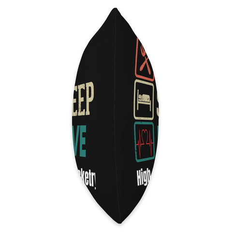 Side view of High Power Rocketry Throw Pillow For Space Enthusiasts Double Sided Print Polyester Decor Cushion