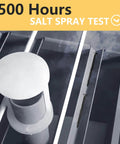 Salt spray test on Deck Screws One And A Half Inch Size Eight Wood Screws 300 PC Set Black Epoxy Coated Anti Rust Exterior Decking Screws