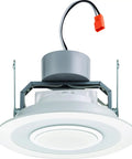 6-Inch Round Wireless Speaker Downlight LED With 4000K Cool White, 700 Lumens, White Trim, Battery Powered Li-Ion, Up To 6 Hours Of Speaker Play Time