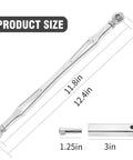 Chrome Gear Shift Linkage Replacement For Harley Softail Dyna Touring Road King Electra Street Glide Tri Glide 1986 And Later Billet Aluminum Build Smooth Shifting Easy Adjustment Slick Chrome Finish, 11.8in linkage size