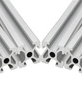 4 Pack 2020 Aluminum T Slot Extrusion European Standard Anodized Linear Rail For CNC Machines And 3D Printers, Silver Finish, 200mm