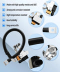 Intelligent Battery Sensor Replacement For BMW 328i 335i M3 E90 E92 E93 Two Pin Connector showing durable metal and ABS construction.