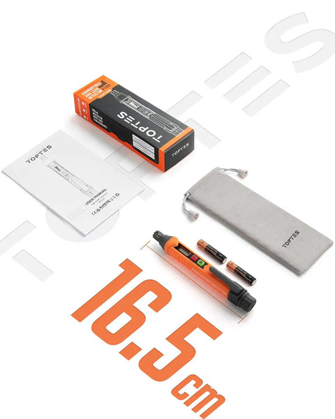 Portable Gas Leak Detector With Quick Audible And Visual Alarm Sniffs For Natural Gas Methane Propane Butane LPG And More Pinpoints Leaks Fast To Keep Your Home Safe Includes Two Batteries Orange Color with packaging and accessories