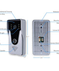 Video Doorbell Intercom System With 7 Inch Indoor Monitor And Aluminum Alloy Camera Two Way Audio Video Intercom Kit features