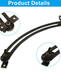 Close-up of 7 Inch Lid Support Hinges 4 Pack Black Left And Right Hand Adjustable Cabinet Closet Furniture Hardware