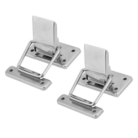 Heavy Duty 1.6 Inch Spring Loaded Toggle Latch Stainless Steel Cabinet Hasp Super Durable And Rust Proof Hardware Perfect For Trunk Box Shop Door on white background